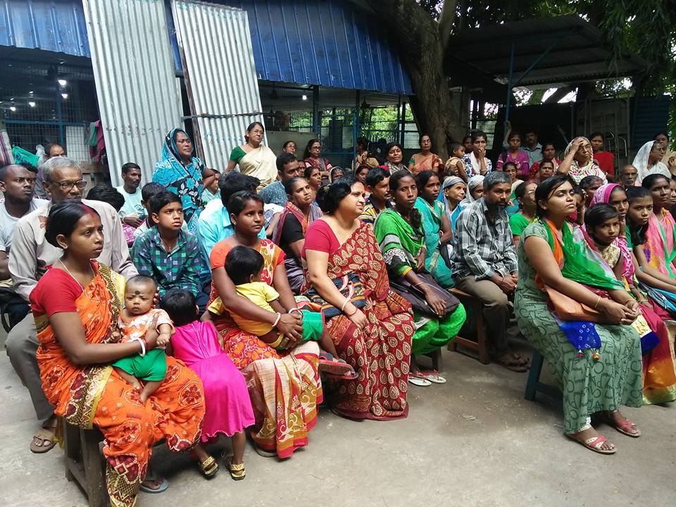 Talapark Patienten bei dem Swayam GBV-Präventionprogram.
