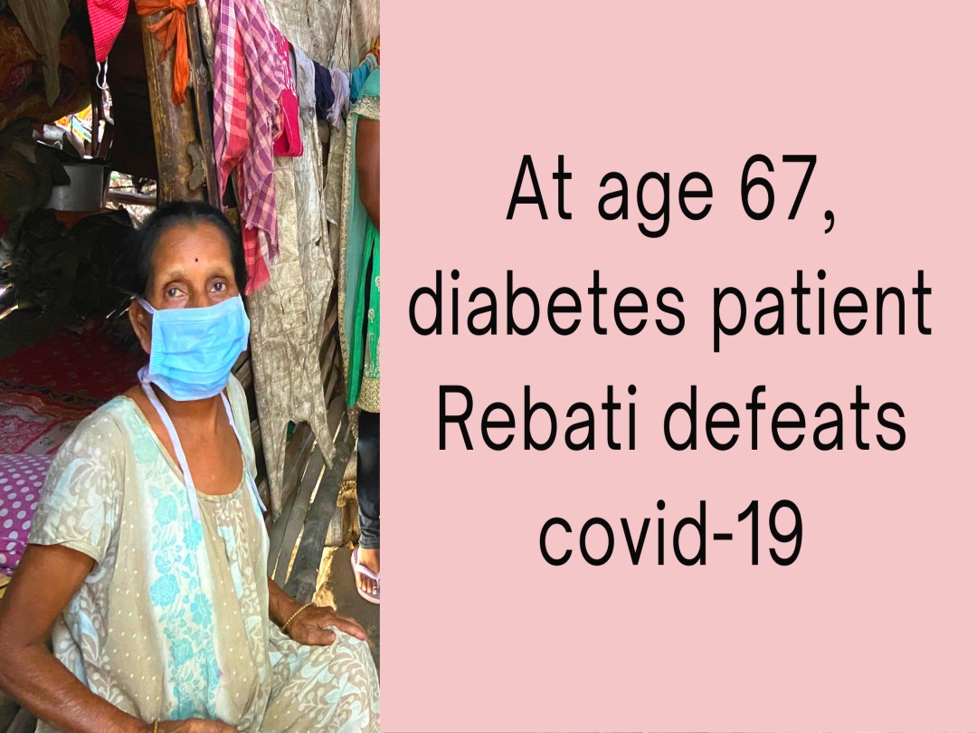 Mit 67 Jahren besiegt Diabetes-Patientin Rebati Covid-19
